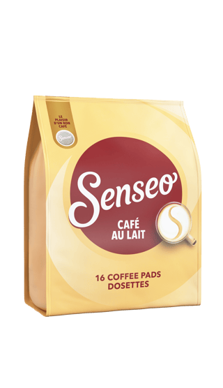 C21425906 Senseo Cafe au Lait 16x SAND front left v01 00