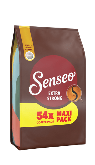 C21425906 Senseo Extra Strong 54x INT BROWN DK PANEL front left v01