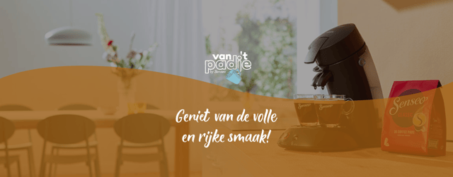 senseo actualiteit van t padje oranje banner desktop